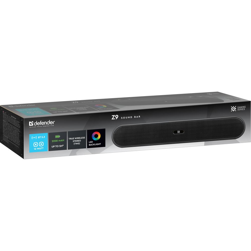 Портативная акустика Defender Z9 Black - 65229 - фото 9