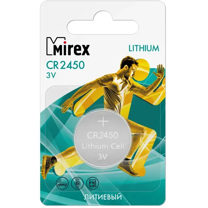 Батарейка Mirex 23702-CR2450-E1 (CR2450, 1 шт.)