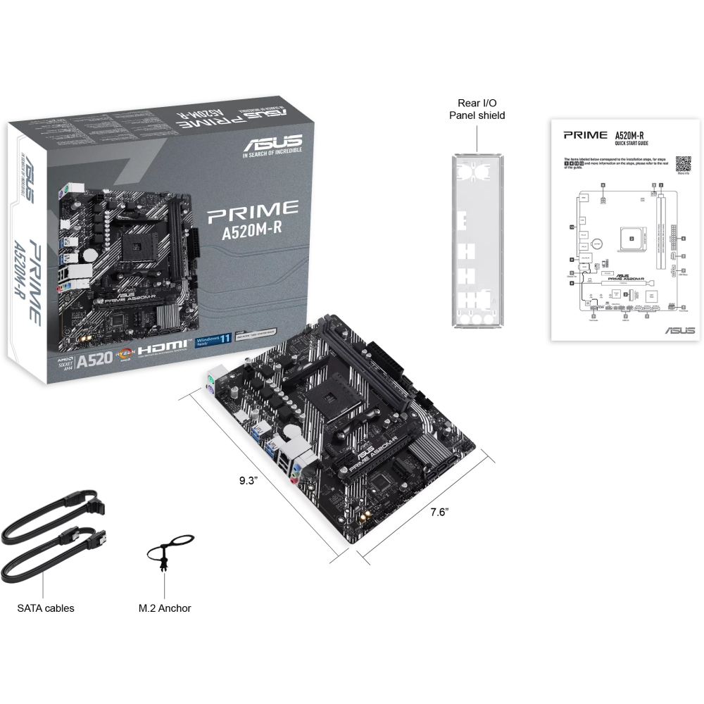 Материнская плата ASUS PRIME A520M-R - фото 5