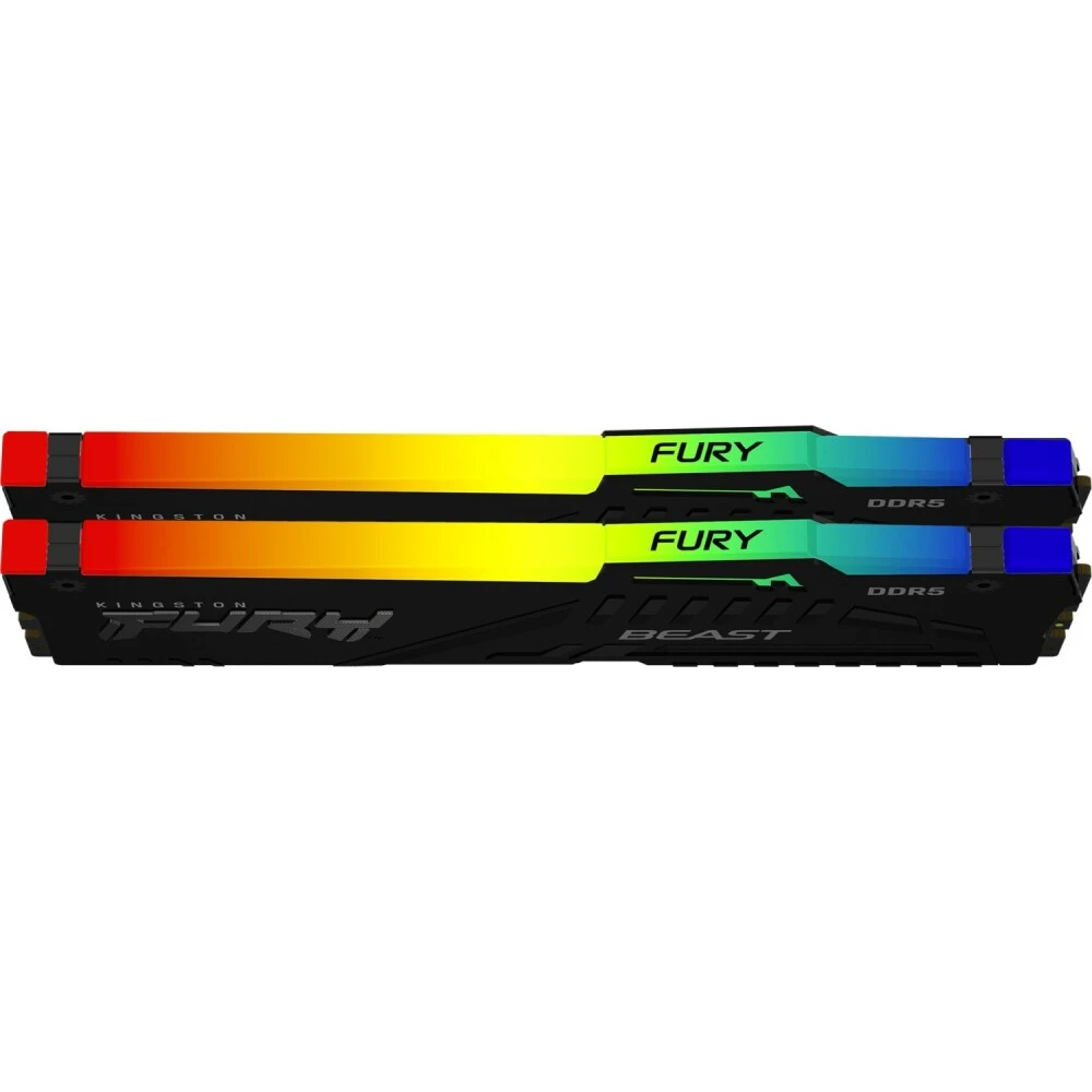 Оперативная память 64Gb DDR5 5200MHz Kingston Fury Beast RGB (KF552C36BBEAK2-64) (2x32Gb KIT) - фото 2