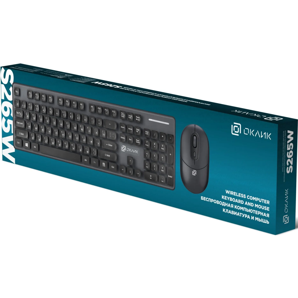 Клавиатура + мышь Oklick S265W Black - 1934420 - фото 2