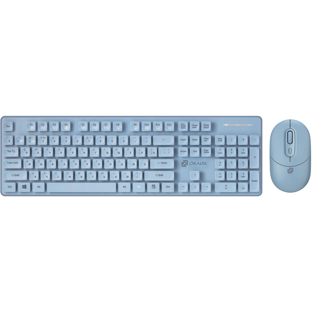 Клавиатура + мышь Oklick S265W Blue - 1938927
