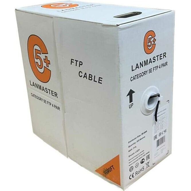Бухта Lanmaster LAN-5EFTP-PT-LSZH-OR, 305м