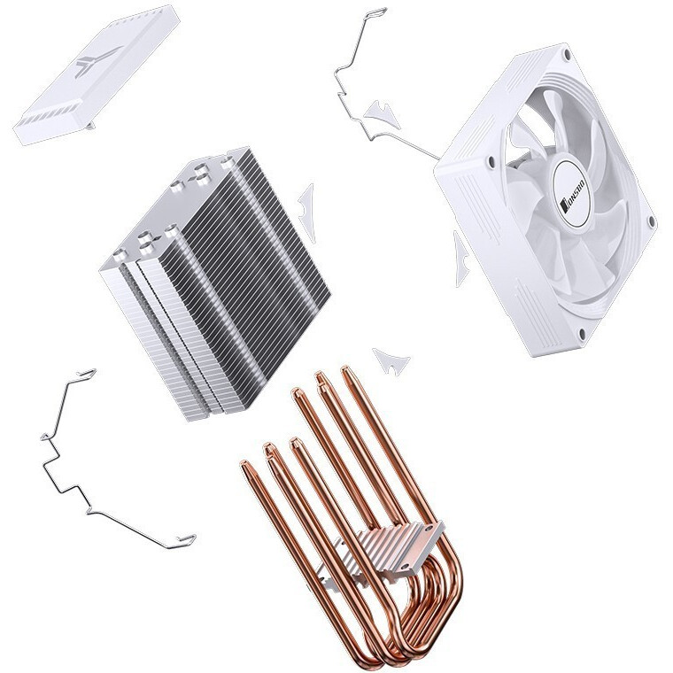 Кулер Jonsbo CR-1300 EVO White - фото 7