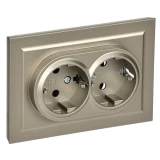 Электрическая розетка IEK BRITE BR-R21-16-K37-F