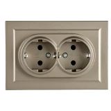 Электрическая розетка IEK BRITE BR-R21-16-K37-F