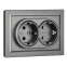 Электрическая розетка IEK BRITE BR-R21-16-K46-F - фото 2
