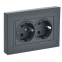 Электрическая розетка IEK BRITE BR-R21-16-K53-F