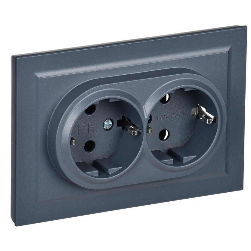 Электрическая розетка IEK BRITE BR-R24-16-K35-F