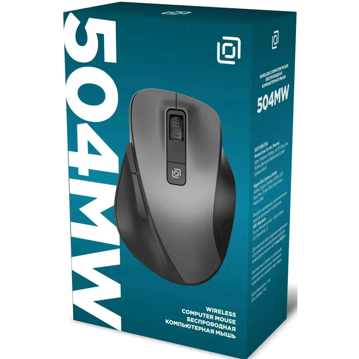 Мышь Oklick 504MW Black/Grey - 2004736 - фото 7
