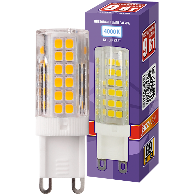 Светодиодная лампочка Jazzway 5001008 (9 Вт, G9) - фото 2