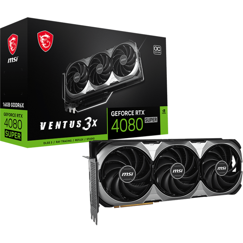 Видеокарта NVIDIA GeForce RTX 4080 Super MSI 16Gb (RTX 4080 SUPER 16G VENTUS 3X OC) - фото 7