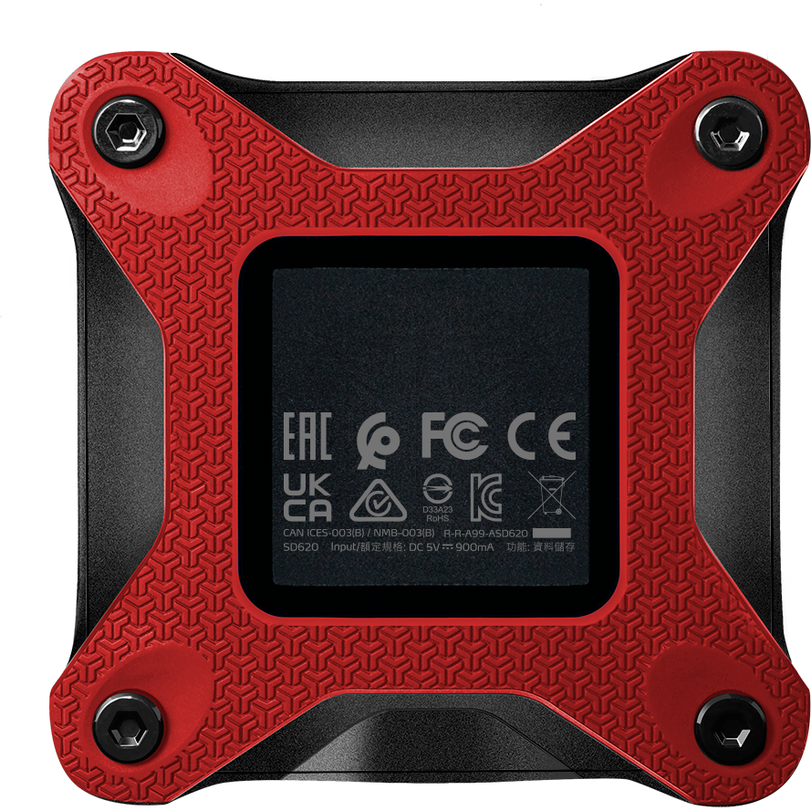 Внешний накопитель SSD ADATA SD620 Red 2Tb (SD620-2TCRD) - фото 5