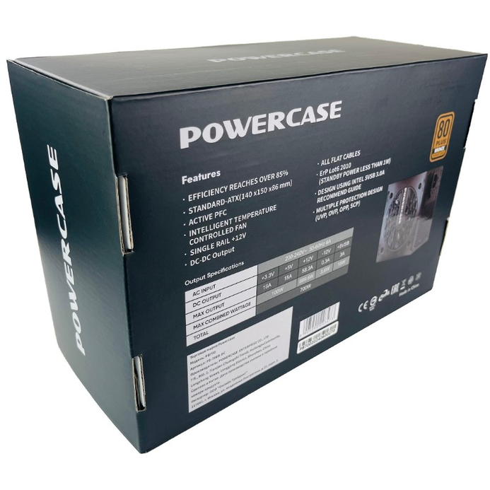 Блок питания 700W Powercase PB700 - PS-700B-DC - фото 8