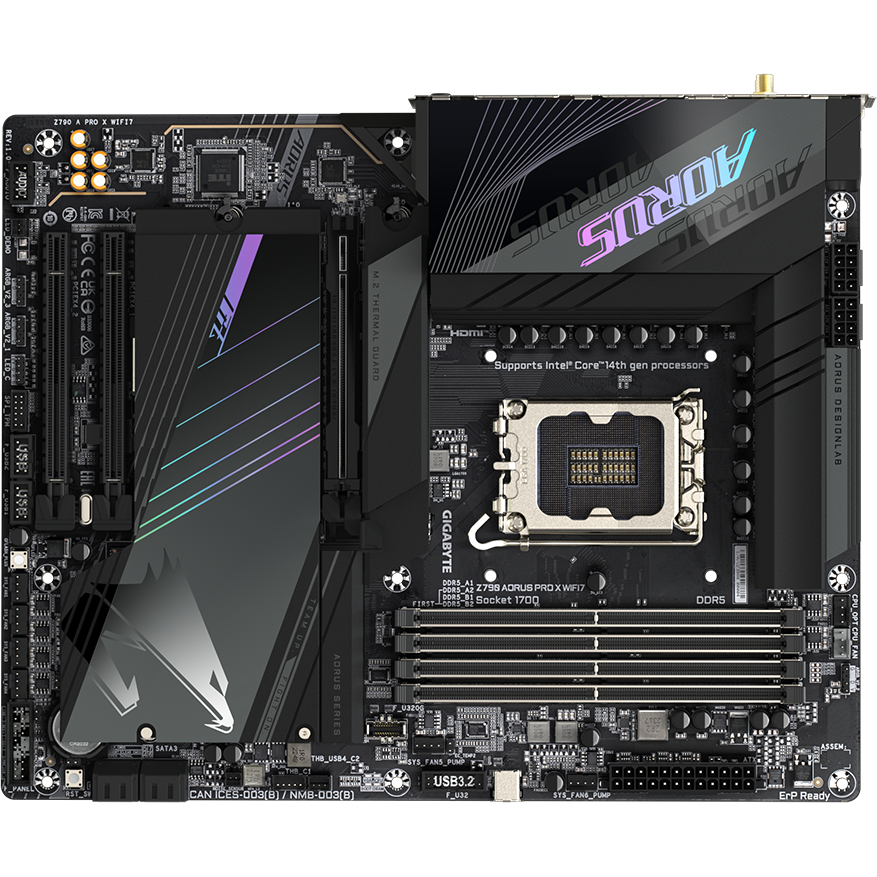 Материнская плата Gigabyte Z790 AORUS PRO X WIFI7 - фото 3
