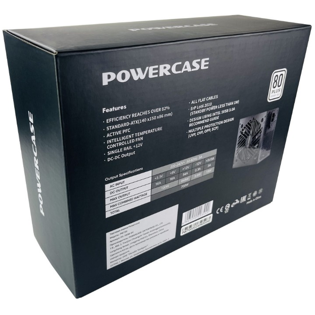 Блок питания 700W Powercase PW700 - PS-700W-DC - фото 7