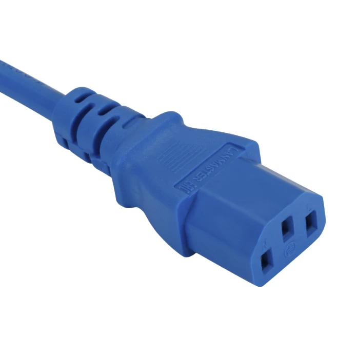 Кабель питания C13 - C14, 1.5м, Lanmaster LAN-PP13/14-1.5-BL - фото 2