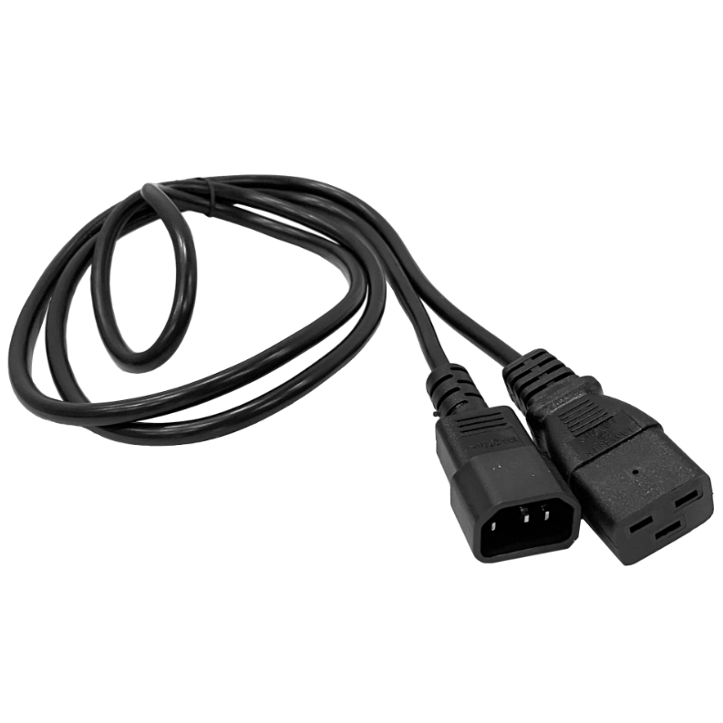 Кабель питания C19 - C14, 7м, Lanmaster LAN-PP19/14-7.0-BK