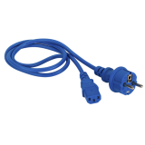 Кабель питания Schuko - C13, 0.5м, Lanmaster LAN-PP13/SH-0.5-BL
