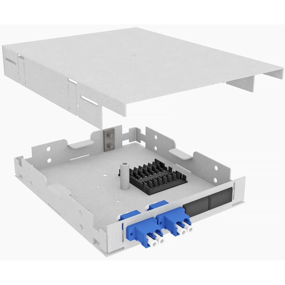 Оптический кросс TopLAN КРНМ-Top-04LC/U-OS2-GY-DIN