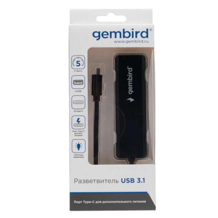 USB-концентратор Gembird UHB-C425 - фото 2