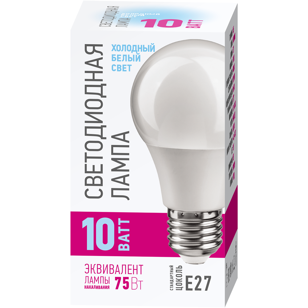 Светодиодная лампочка ОНЛАЙТ OLL-A55-10-230-4K-E27-PROMO (10 Вт, E27) - 82911 - фото 2