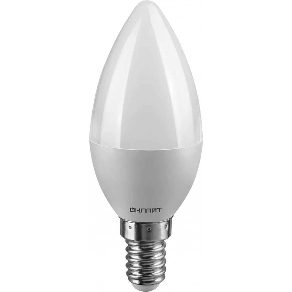 Светодиодная лампочка ОНЛАЙТ OLL-C37-6-230-2.7K-E14-FR (6 Вт, E14) - 71628