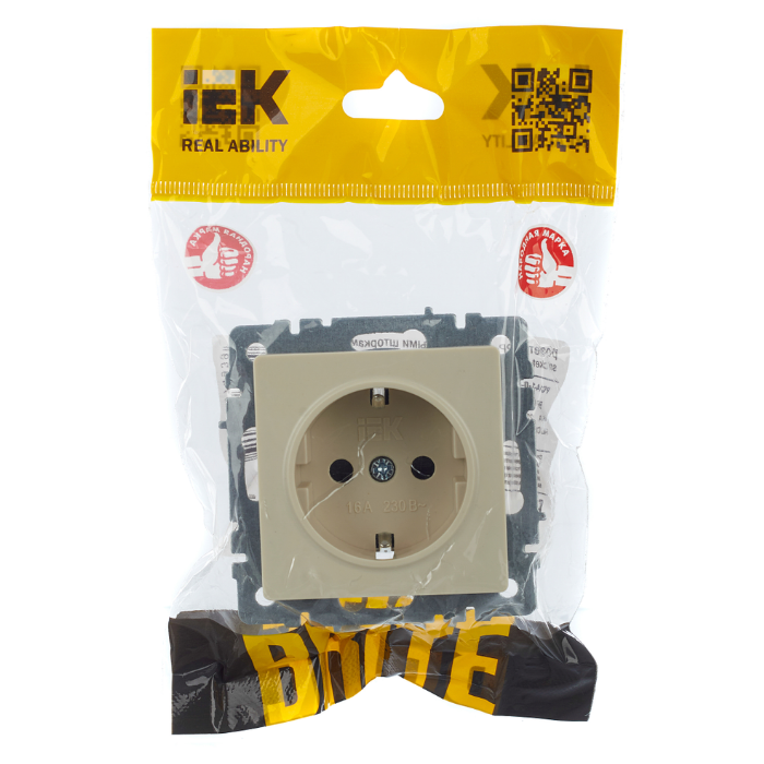 Электрическая розетка IEK BRITE BR-R14-16-K10 - фото 4