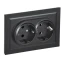 Электрическая розетка IEK BRITE BR-R21-16-K02-F