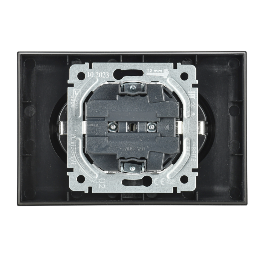 Электрическая розетка IEK BRITE BR-R21-16-K02-F - фото 3