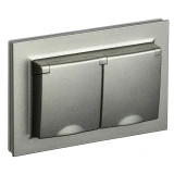 Электрическая розетка IEK BRITE BR-R26-16-44-K37-F