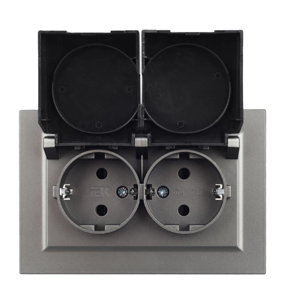 Электрическая розетка IEK BRITE BR-R26-16-44-K46-F - фото 2