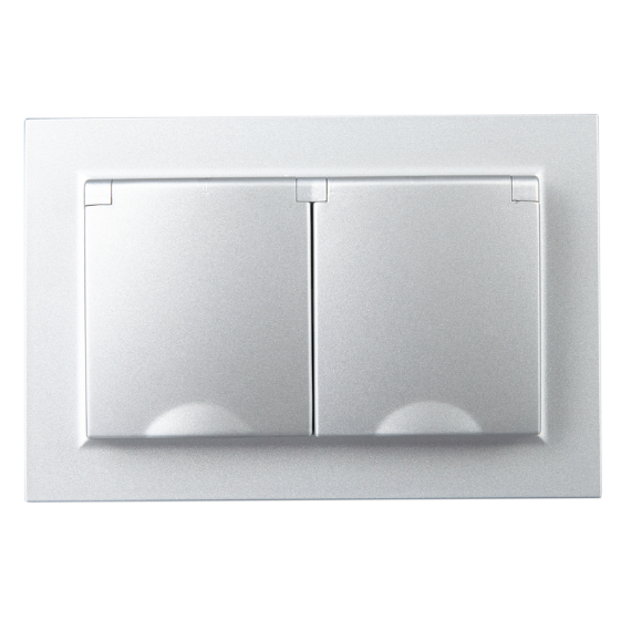 Электрическая розетка IEK BRITE BR-R26-16-44-K47-F - фото 2