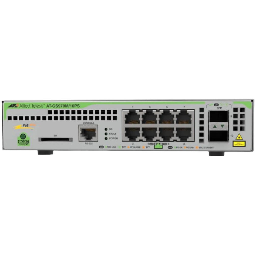 Коммутатор (свитч) Allied Telesis AT-GS970M/10PS-R
