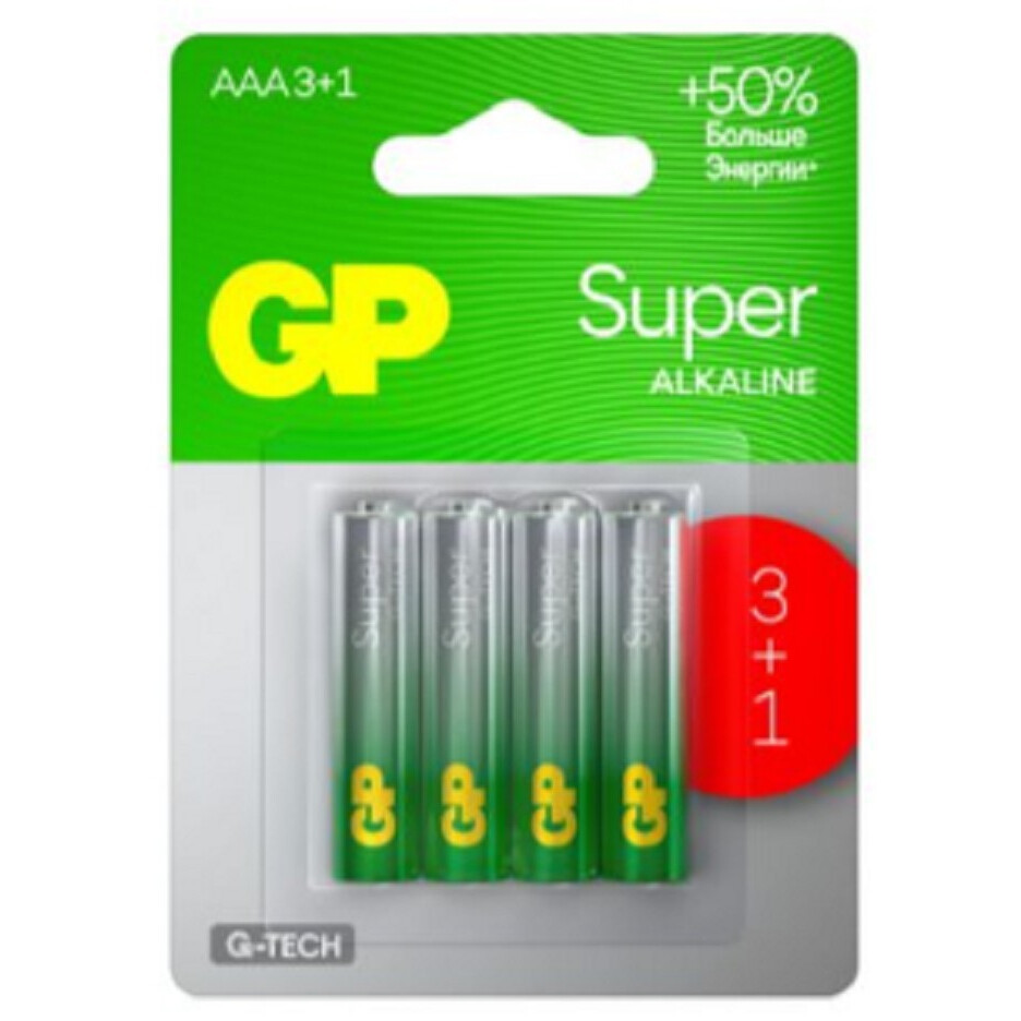 Батарейка GP 24AA213/1-2CRSBC4 (AAA, 4 шт.)