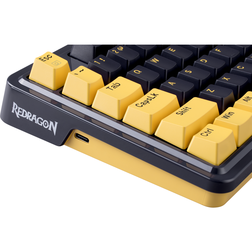 Клавиатура Redragon Elf Black/Yellow - 71664 - фото 6