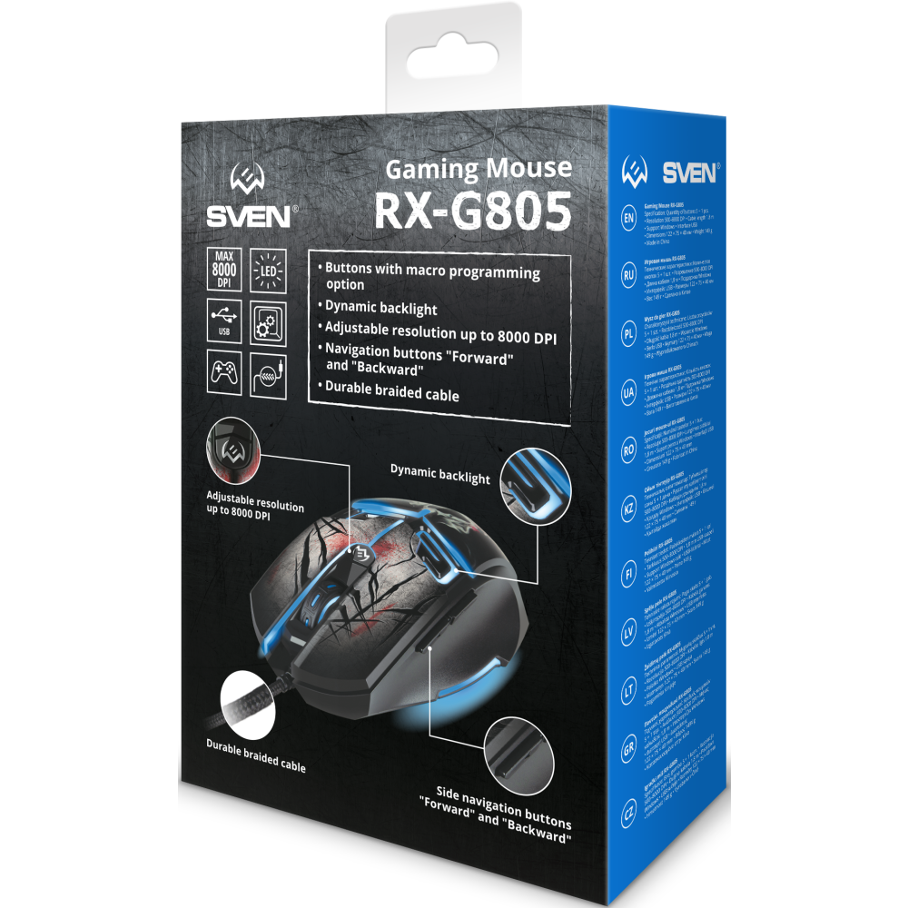 Мышь Sven RX-G805 Black - SV-020095 - фото 11