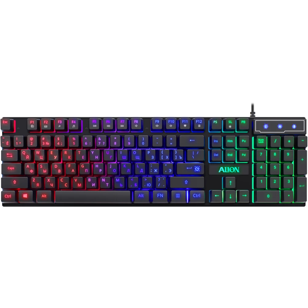 Клавиатура + мышь + коврик Defender Alion Black - 52987 - фото 2