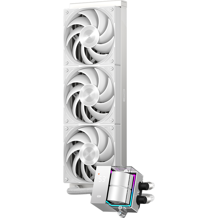 Система жидкостного охлаждения PCcooler DS360 WH - фото 2