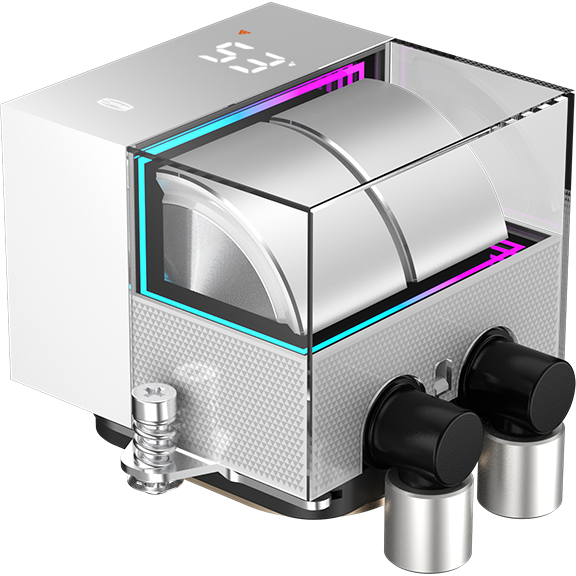 Система жидкостного охлаждения PCcooler DS360 WH - фото 3