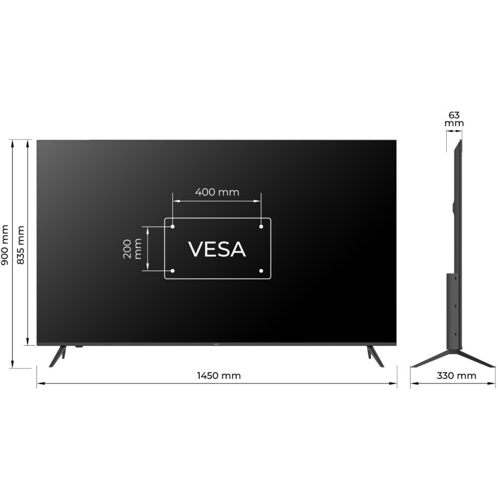 ЖК телевизор KIVI 65" M65UD70B - фото 3