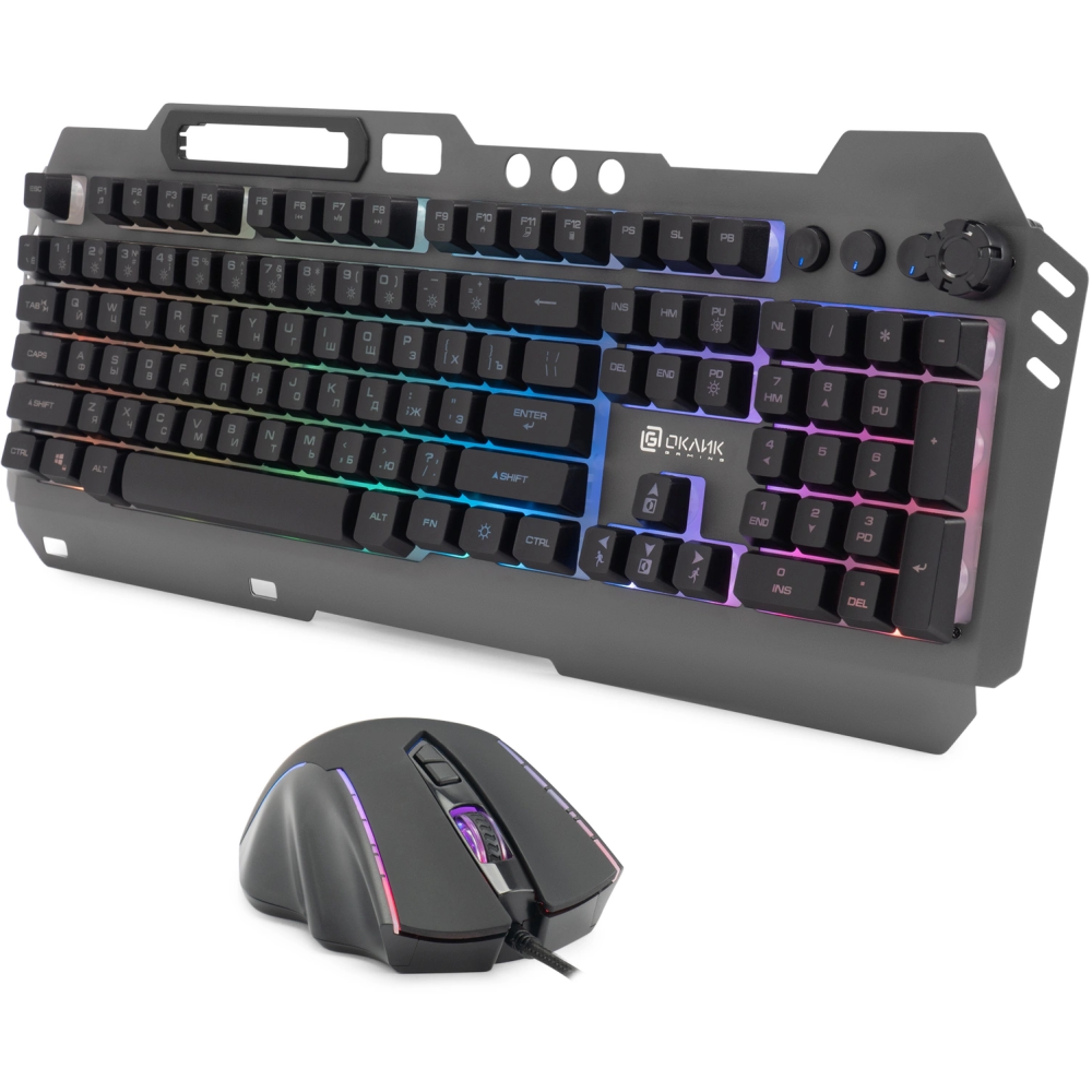 Клавиатура + мышь Oklick 700GMK Black - 1533156 - фото 2