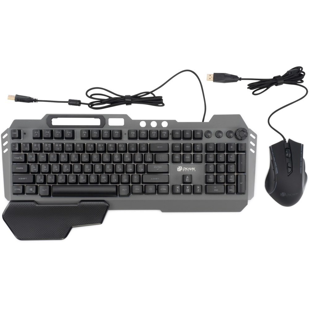 Клавиатура + мышь Oklick 700GMK Black - 1533156 - фото 6