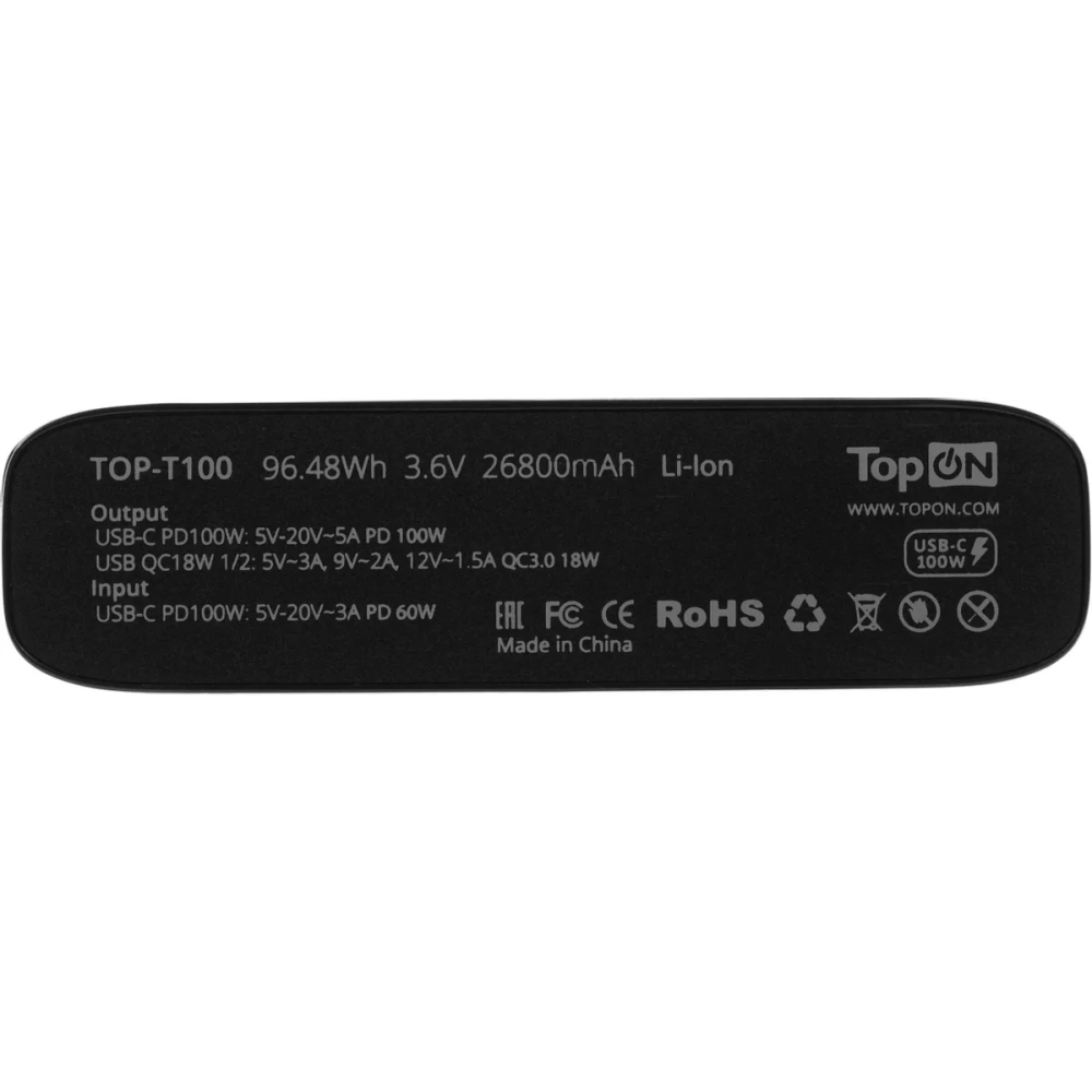 Внешний аккумулятор TopON TOP-T100 - фото 4
