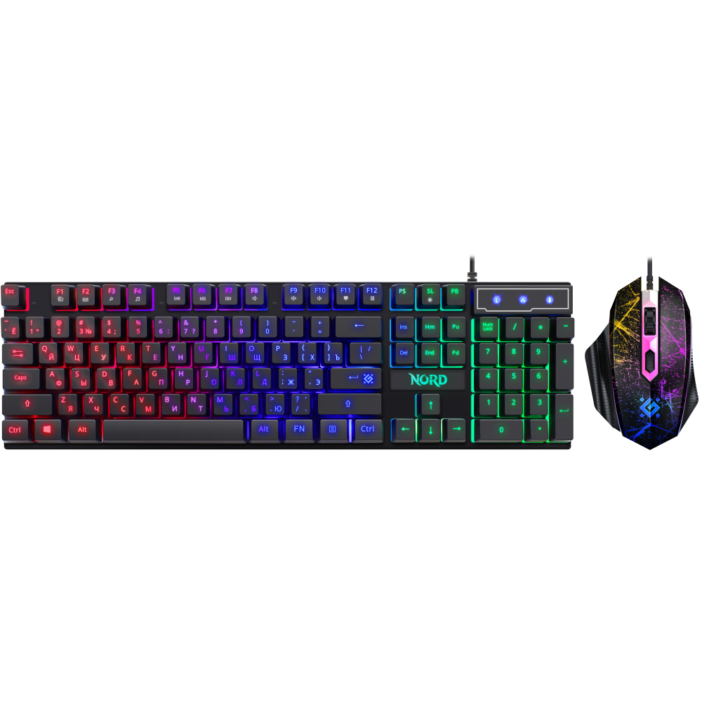 Клавиатура + мышь Defender Nord Black