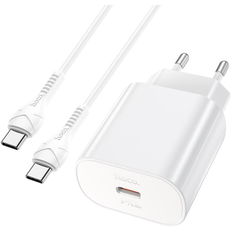 Сетевое зарядное устройство HOCO N22 White - 6931474760067 - фото 5