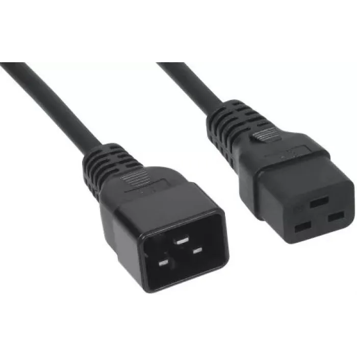 Кабель питания C19 - C20, 3м, Filum FL-PC-C19/C20-C3-3.0-BK