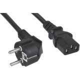 Кабель питания Schuko - C13, 1.8м, Filum FL-PC-SH90/C13-C2-1.8-BK