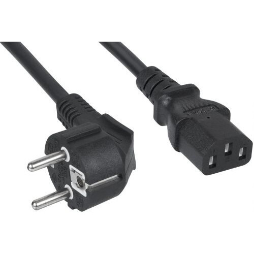 Кабель питания Schuko - C13, 3м, Filum FL-PC-SH90/C13-C2-3.0-BK