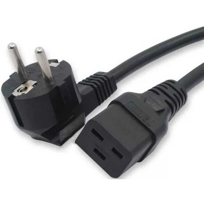 Кабель питания Schuko - C19, 1.8м, Filum FL-PC-SH90/C19-C-1.8-BK